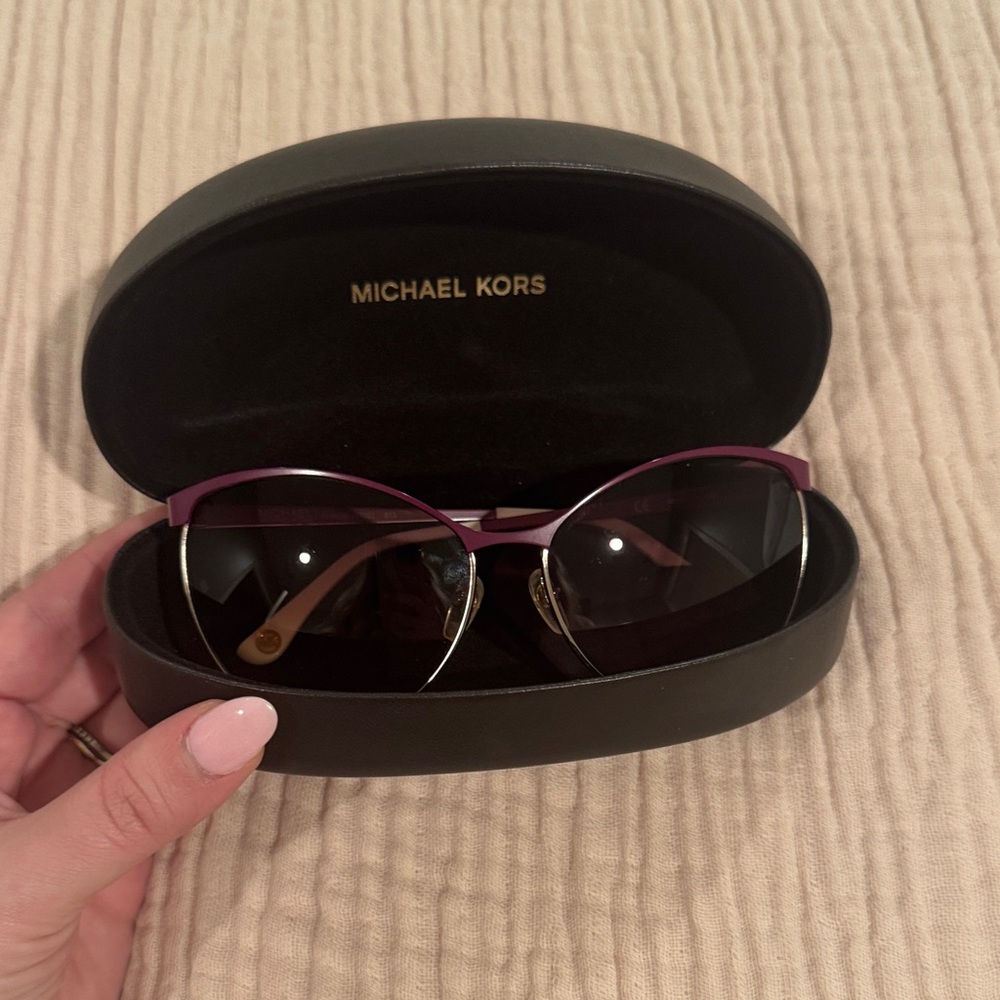 Michael Kors Plum Sunglasses with Black Case